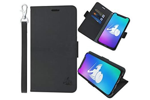 DefenderShield EMF Protection & 5G Anti Radiation iPhone 11 Case - RFID Blocking EMF Shield Detachable Wallet Case w/Wrist Strap