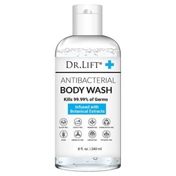 Dr. Lift Antibacterial Body Wash, 8 oz - Gentle & Effective Shower Gel - Made in America