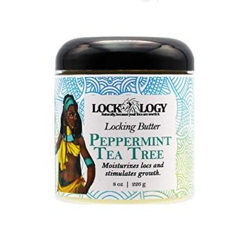 Dread Wax Loc Butter For Growth - Peppermint Tea Tree All Natural & NO Build Up Loc Retwisting Butter For Dreadlocks by Lockology | Dreadlock Hair Products
