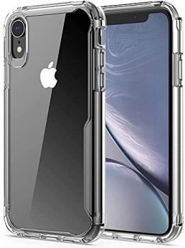 EFFENX Clear iPhone XR Case，iPhone XR Protective Clear Case Anti-Scratch Shock Absorption Slim TPU Bumper+Hard PC Back Cover for iPhone XR 6.1 inch