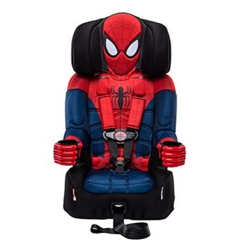 KidsEmbrace 2-in-1 Harness Booster Car Seat, Marvel Spider-Man , Black