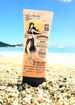 Kokua Sun Care SPF 50/80 Min Water Resistance Reef Safe Natural Zinc Sunscreen