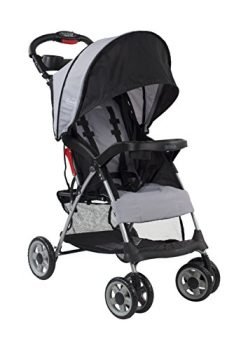Kolcraft - Cloud Plus Lightweight Easy Fold Compact Travel Baby Stroller - Slate Grey