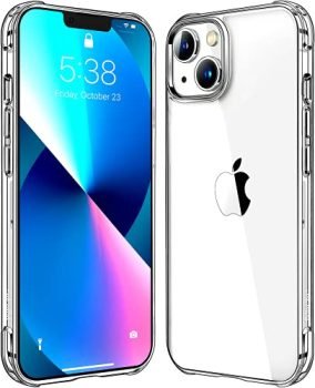 Mkeke Compatible with iPhone 13 Case Clear, Transparent Shockproof Protective Bumpers Phone Cases for iPhone 13 Released 2021