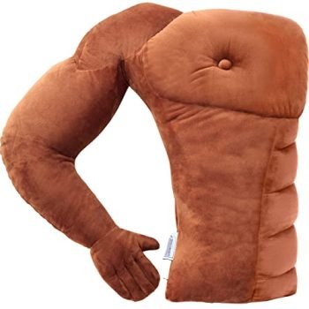 Muscle Man Pillow – Cute and Fun Hunky Husband Cuddle Companion – Boyfriend "Ripped" Body Pillow with Benifits – Unique Gag Gift Idea – Body Pillow, Tan Man