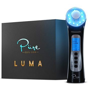 Pure Daily Care Luma - 4 in 1 Skin Therapy Wand - Ion Therapy LED Light Machine - Wave Stimulation- Massage - Anti Aging - Lift & Firm Tighten Skin Wrinkles