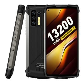 Rugged Smartphone, 13200mAh Large Battery, Ulefone Power Armor 13 8GB + 256GB Android 11 FHD+ 6.81", Octa-core 48MP Quad Camera, NFC OTG Wireless Reverse Charging, IP68 Waterproof Unlocked Cell Phone