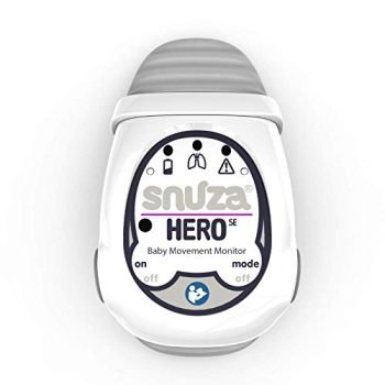 Snuza Hero SE - Portable, Wearable Baby Movement Monitor with Vibration and Alarm. Cordless, Clips onto Diaper to Monitor Baby Breathing. Dream on Mom and Baby.
