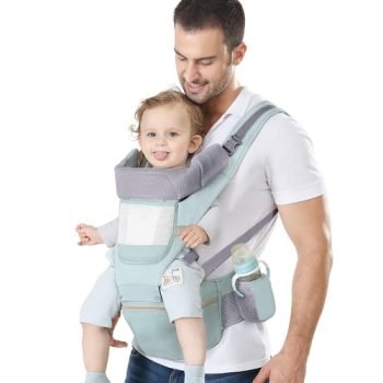 YSSKTC Baby Carrier Ergonomic Infant Carrier with Hip Seat Kangaroo Bag Soft Baby Carrier Newborn to Toddler 7-66lbs Front and Back Baby Holder Carrier for Men Dad Mom