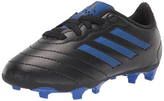 adidas Goletto VIII Firm Ground Soccer Shoe, Core Black/Royal Blue/Core Black, 6 US Unisex Big Kid