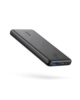 Anker Portable Charger, 313 Power Bank (PowerCore Slim 10K) 10000mAh Battery Pack with High-Speed PowerIQ Charging Technology and USB-C (Input Only) for iPhone, Samsung Galaxy, and More