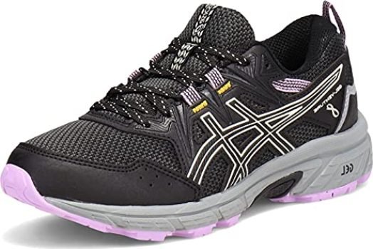 ASICS Women's Gel-Venture 8 Running Shoes, 9, Black/Ivory