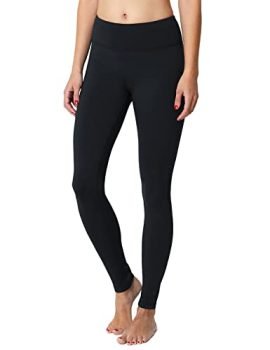 Baleaf Women's Fleece Lined Winter Leggings Thermal Yoga Pants Sweatpants Black Size L
