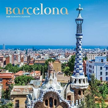 Barcelona 2020 12 x 12 Inch Monthly Square Wall Calendar with Foil Stamped Cover, Travel Europe Spain (English and Spanish Edition)