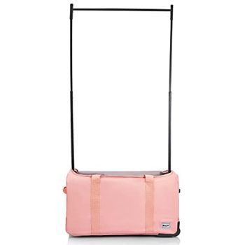 BRUUN Duffel Bag Dance Bag with Garment Rack Pink Dream Rolling Travel Bag with Garment Rack and Wheels for Travel – Specially Designed for Women to Hang Clothes on Long Journeys