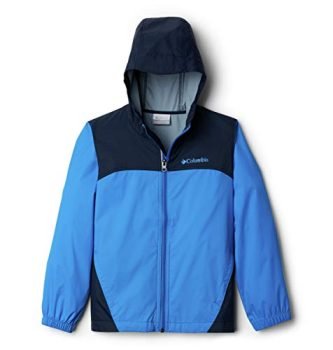 Columbia Youth Boys Glennaker Rain Jacket, Hyper Blue, X-Small