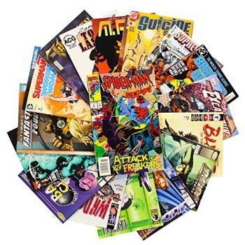 Comic Book Collection Gift Pack | Assorted Marvel, DC & Indy Comic Lot | Includes 25 Good Condition or Better Comics w/No Duplication for Teens & Men | Great Birthday Party Grab Bag
