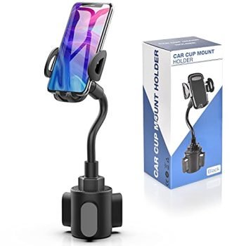 Cup Car Phone Holder for Car,bokilino Car Cup Holder Phone Mount, Universal Adjustable Gooseneck Cup Holder Cradle Car Mount for Cell Phone iPhone,Samsung,Huawei,LG, Sony, Nokia (Black)