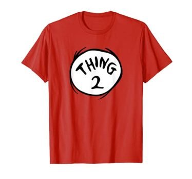 Dr. Seuss Thing 2 Emblem RED T-shirt T-Shirt