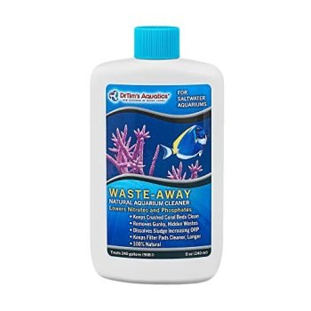 Dr. Tim’s Aquatics Saltwater Waste-Away Sludge Busting Solution – for Saltwater Aquaria, Fish Tanks, Aquariums – Unclogs, Cleans Gravel Beds, Removes Hidden Wastes – 100% Natural – 8 Oz.