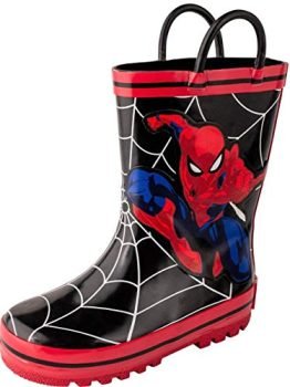 Favorite Characters Boy's Spiderman™ Rain Boots SPS506 (Toddler/Little Kid) Black 7 Toddler M