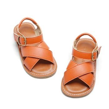 Girls’ Open Toe Strap Flat Sandals Summer Casual Sandals (Toddler/Little Kid)