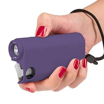 Guard Dog Security World's Only All-in-One Stun Gun - Pepper Spray - Flashlight, Olympian, Purple