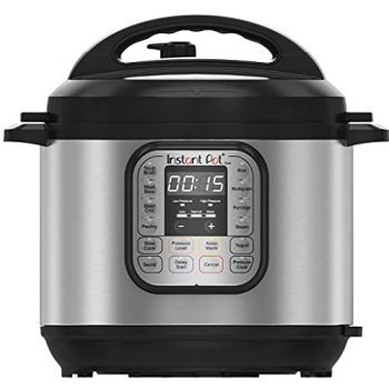 Instant Pot Duo 7-in-1 Electric Pressure Cooker, Slow Cooker, Rice Cooker, Steamer, Sauté, Yogurt Maker, Warmer & Sterilizer, 6 Quart, Stainless Steel/Black