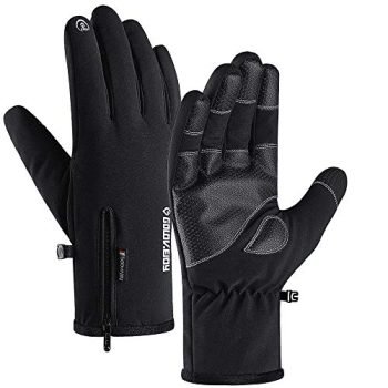 Mens Winter Gloves -30℉Windproof Waterproof Touch Screen Gloves for Outdoor Work (X-Large)