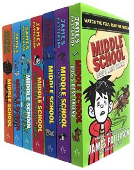 Middle School 7 Books Collection Set by James Patterson (Dogs Best Friend, Just My Rotten Luck, Save Rafe, My Brother Is A Big Fat Liar & MORE!)