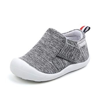 OAISNIT Baby Boys Girls Sneakers Anti Slip Lightweight Soft Toddler First Walkers for Walking Running (3.5 Infant, A-Grey)