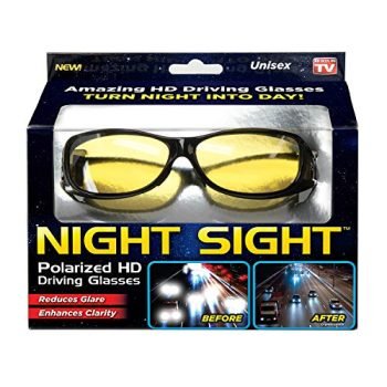 Ontel Night Sight | HD Polarized Night Vision Driving Sunglasses | Men and Women, Anti Glare, Scratch Resistant, Stylish