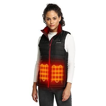 ORORO Women's Lightweight Heated Vest with Battery Pack (Medium)