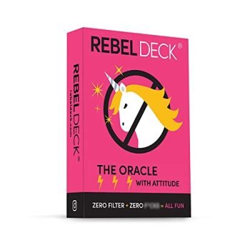 REBEL DECK - The Oracle with Attitude, Unfiltered Oracle Cards, Not Your Typical Positivity Cards Deck, Card Games, Self Care Oracle Cards, Funny Oracle Deck, 60 Cards