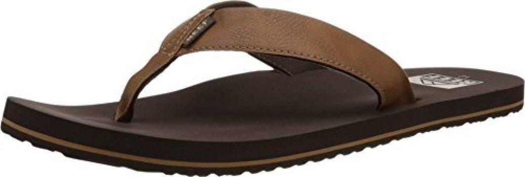 REEF Men's Twinpin Sandals, Brown, 12