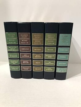 Set of 5 Readers Digest Condensed Books with No Dust Covers