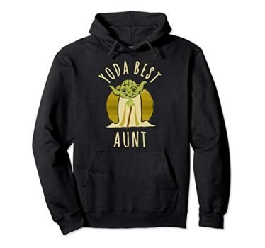 Star Wars Yoda Best Aunt Cartoon Yoda Pullover Hoodie