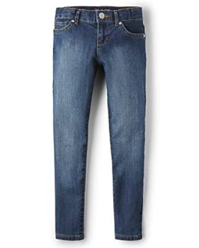 The Children's Place girls Super Skinny Jeans, Victory Blue Wash Single, 12 Slim US