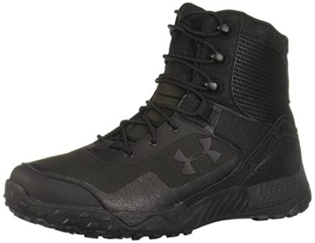 Under Armour Men's Valsetz RTS 1.5 Side Zip Military and Tactical Boot, Black (001)/Black, 10