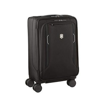 Victorinox WT 6.0 Softside Spinner Luggage, Black, Expandable Carry-On, Frequent Flyer (22")