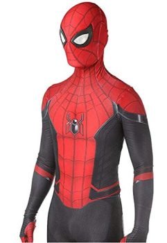 VINMEN Far from Home Spider Man Costumes Adult Kids Unisex Halloween Cosplay Suit (Adult-XL, Red)