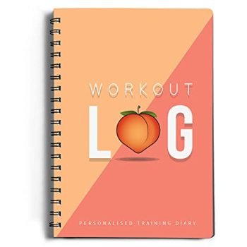Workout Log Gym - 6 x 8 Inches - Gym, Fitness, and Training Diary - Set Goals, Track 100 Workouts and Record Progress - Booty Edition