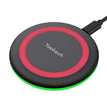 Yootech Wireless Charger,Qi-Certified 10W Max Fast Wireless Charging Pad Compatible with iPhone 11/11 Pro/11 Pro Max/XS MAX/XR/XS/X/8, Samsung Galaxy Note 10/S10/S9/S8,New AirPods Pro(No AC Adapter)