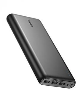 Anker PowerCore 26800 Portable Charger, 26800mAh External Battery with Dual Input Port and Double-Speed Recharging, 3 USB Ports for iPhone, iPad, Samsung Galaxy, Android and Other Smart Devices