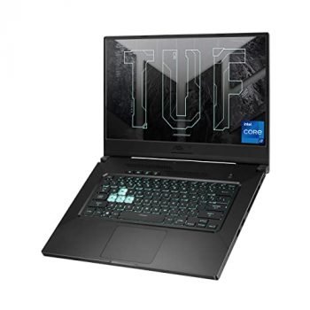 ASUS TUF Dash 15 (2021) Ultra Slim Gaming Laptop, 15.6” 144Hz FHD, GeForce RTX 3050 Ti, Intel Core i7-11370H, 8GB DDR4, 512GB PCIe NVMe SSD, Wi-Fi 6, Windows 10, Eclipse Grey Color, TUF516PE-AB73