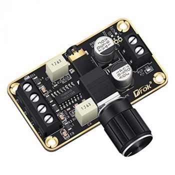 Audio Amplifier Board, DROK 5W+5W Mini Amplifier Board PAM8406 DC 5V Digital Stereo Power Amp 2.0 Dual Channel Class D Amplify Module for Speaker Sound System DIY