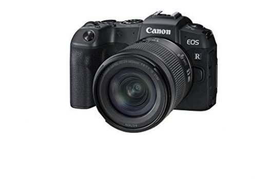 Canon EOS RP Full-frame Mirrorless Interchangeable Lens Camera + RF24-105mm Lens F4-7.1 IS STM Lens Kit-- Compact and Lightweight for Traveling and Vlogging, Black (3380C132)