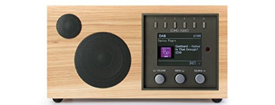 Como Audio Solo Wireless Speaker - Hand-Crafted Veneer Cabinets- One Touch Streaming, Internet Radio, Bluetooth, Wi-Fi - Hickory (Global Edition)