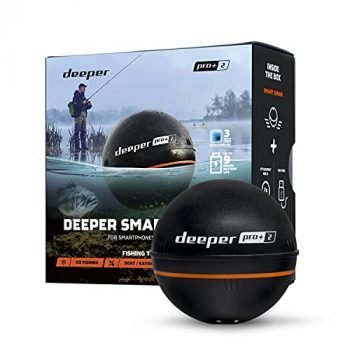 Deeper Pro Plus 2 Castable and Portable GPS Enabled Fish Finder for Kayaks Boats on Shore Ice Fishing Wireless Fishfinder Smart Sonar Fish Radar Depth Finder