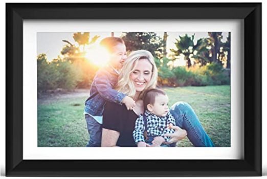 Digital Photo Frame 10.1 Inch HD IPS Touch Screen Digital Picture Frame with 2.4GHz WiFi, Share Photos Remotely via Frameo APP